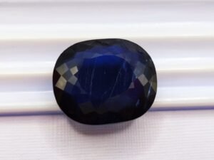 Iolite/cordierite bluish violet oval cut 14.16 carats