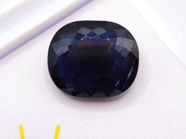 Iolite/cordierite bluish violet oval cut 14.16 carats