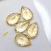 lot five yellow citrines pear cut 13.59 carats