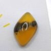 opale dendrite orange fancy cabochon cut 9.22 carats