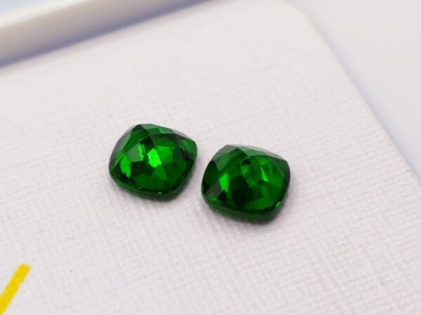 Diopside Chrome 2.12ct green cushion cut