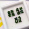 lot 12 green Saphir 2.20 CT princess cut