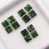 lot 12 green Saphir 2.20 CT princess cut