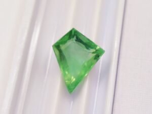 green fluorite fancy cut 7.06 carats