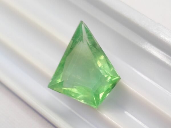 green fluorite fancy cut 7.06 carats