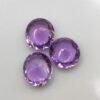 lot 3 amethyst violet cushion cut 6.19 carats