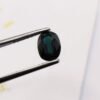 blue green saphir oval cut 1.23 carats