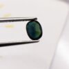 blue green saphir oval cut 1.23 carats
