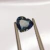 Saphir 0.97 CT blue transparent heart cut