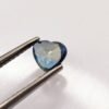 Saphir 0.97 CT blue transparent heart cut