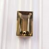 brown quartz rectangle cut 7 carat