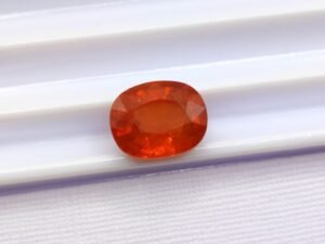 spessartite orange oval cut 3.43 carats
