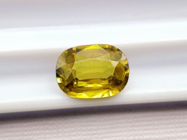 yellow sphene oval cut 1.20 carats