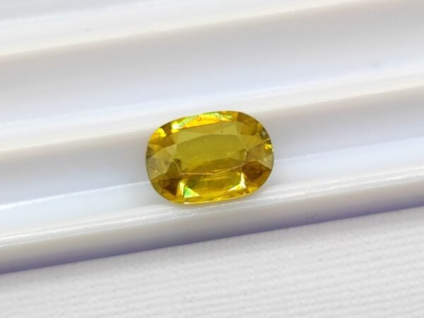 yellow sphene oval cut 1.20 carats