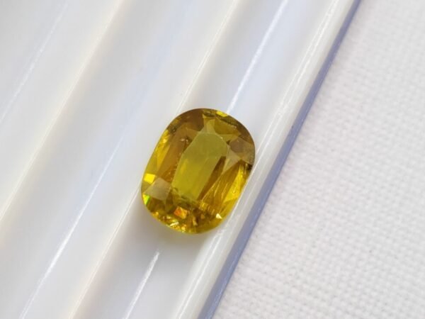 yellow sphene oval cut 1.20 carats