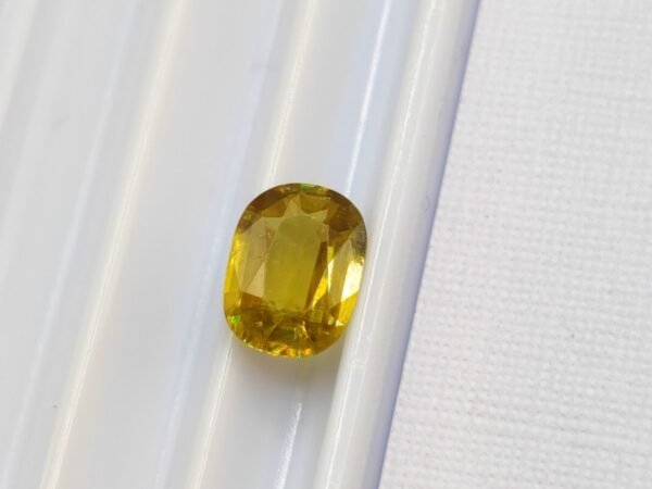 yellow sphene oval cut 1.20 carats