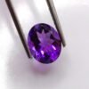 améthyste violet oval cut 2.30 carats