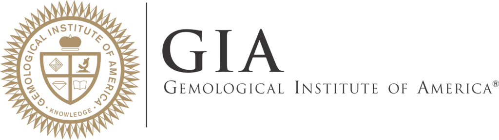 logo GIA gemological institute of america gold and black