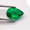 lab emerald green pear cut 3.34 carats