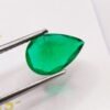 lab emerald green pear cut 3.34 carats