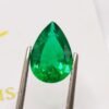 lab emerald green pear cut 3.34 carats