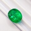 lab emerald green oval cut 4.63 carats