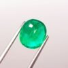 lab emerald green oval cut 4.63 carats