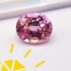 pink lab saphir oval cut 11.62 carats