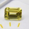 yellow lab saphir emerald cut 9.80 carats