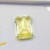 yellow lab saphir emerald cut 9.80 carats