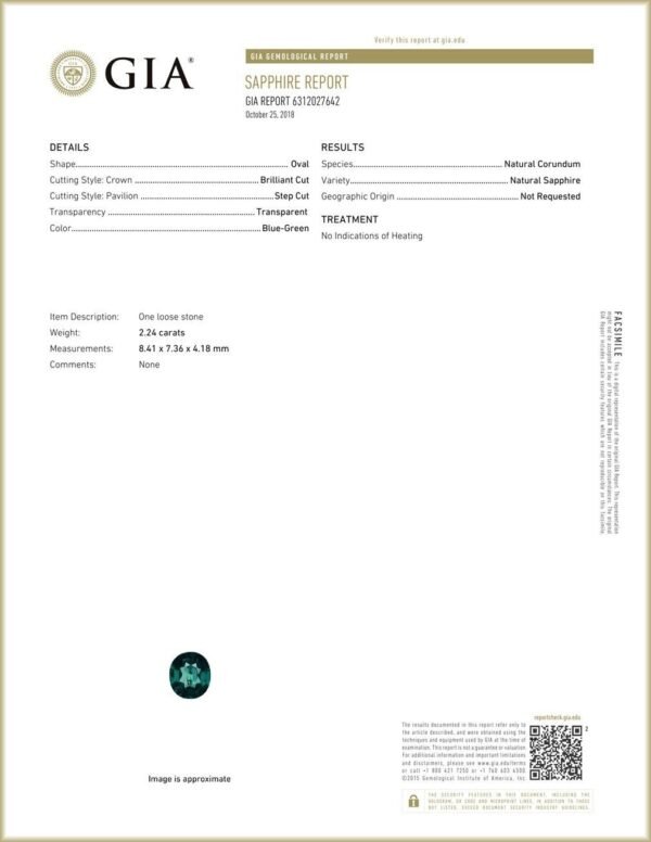 Saphir 2.24 CT