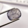 Iolite bluish violet cushion cut 7.04 caratsback of the stone