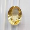 citrine yellow oval cut 15.24 carats
