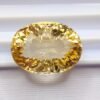 Citrine yellow oval cut 15.24 carats