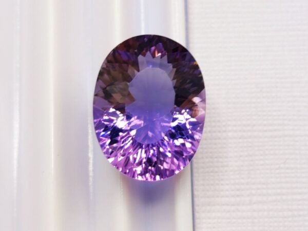 amethyst violet oval cut 6.65 carats
