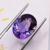 amethyst violet oval cut 6.65 carats