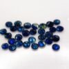 lot 30 saphirs blue round cut 3.17 carats back of stones