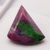 rubis zoisite red green fancy cut 16.22 carats