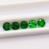 Lot 6 granats tsavorites vert intense