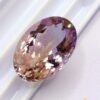 amétrine 16 carats violet jaune oval cut