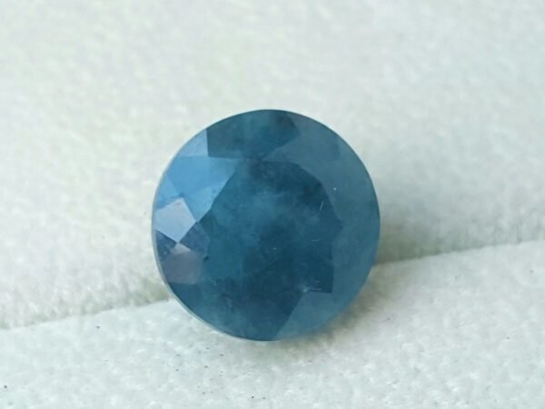 Saphirine blue round cut 11.36 carats