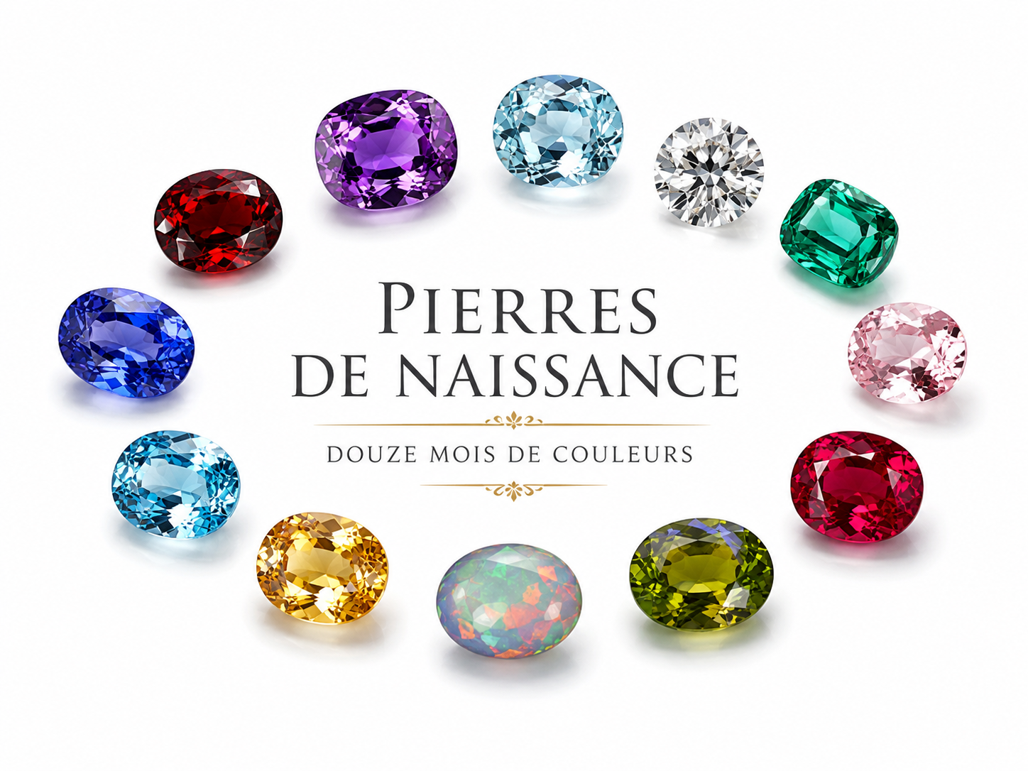 Pierres de naissance : douze gemmes naturelles associées aux mois de l'année – The Fine Gems