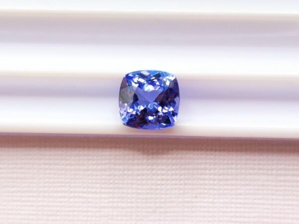 tanzanite gemstone cushion cut