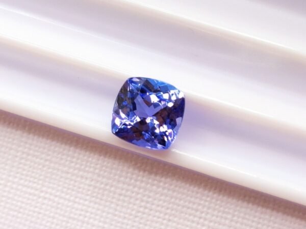 tanzanite gemstone cushion cut