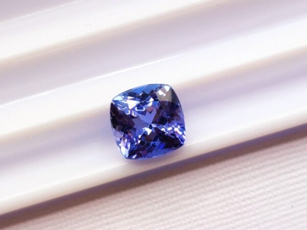 tanzanite gemstone cushion cut