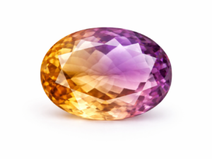 Natural bicolor Gemstone - Ametrine oval cut - The Fine Gems