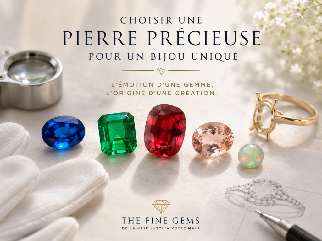 Choisir une pierre précieuse pour créer un bijou unique sur mesure