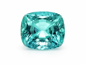 Paraiba Tourmaline - natural precious gemstone - cushion cut - The Fine Gems