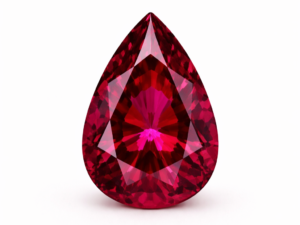 Natural rhodolite garnet pear cut _ gemstone - The Fine Gems