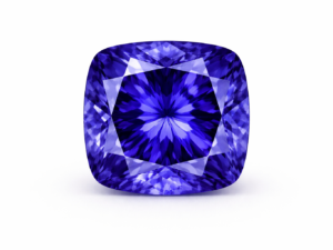 Tanzanite cushionc cut - gemstone - The Fine Gems